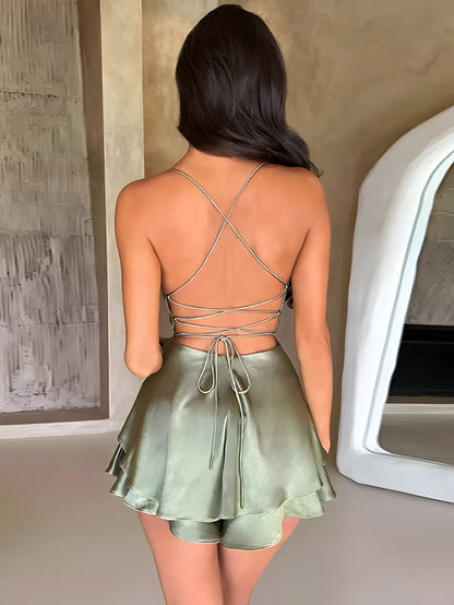 Mini Satin Cami Dress