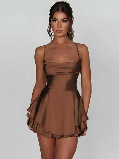 Mini Satin Cami Dress